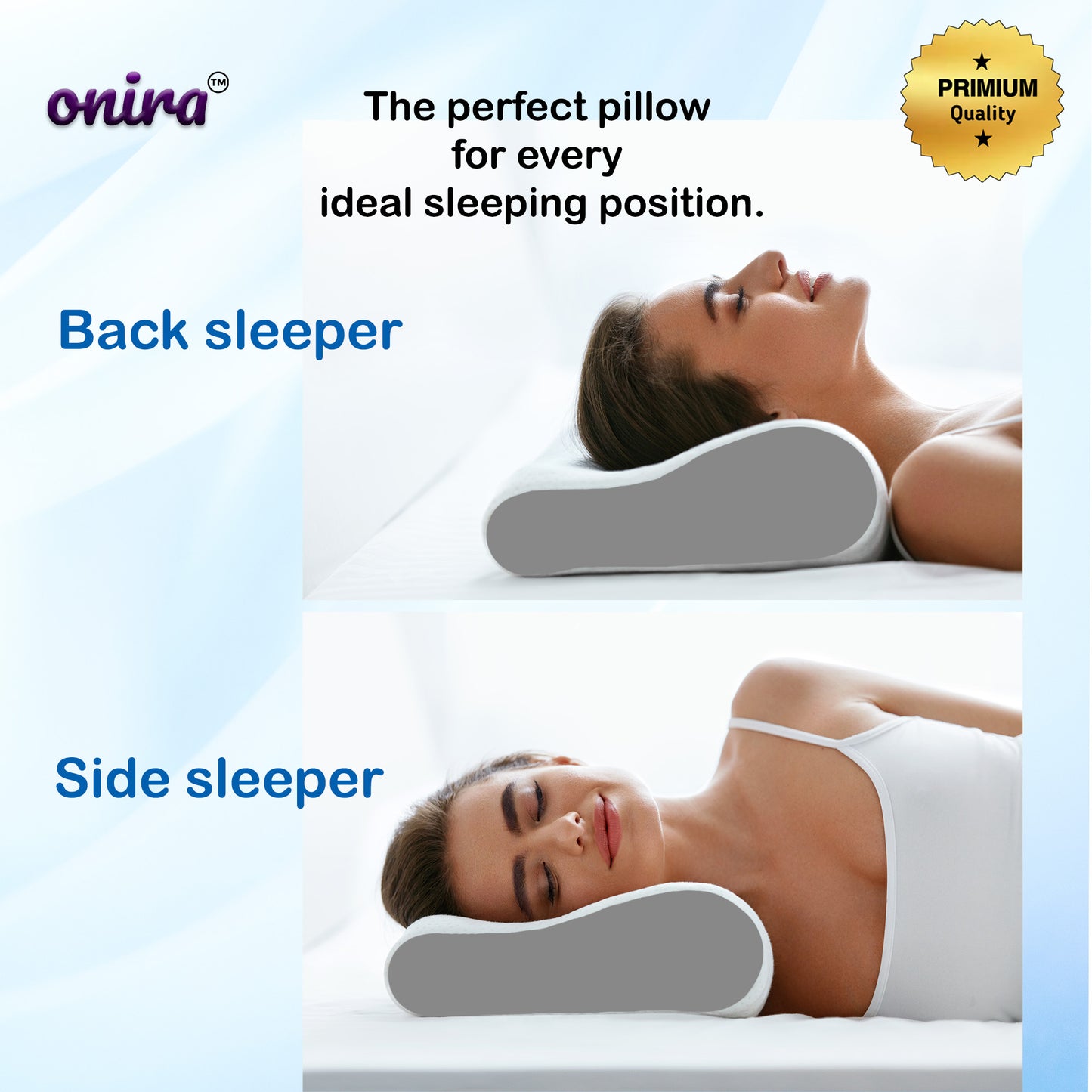 Onira Cool Gel Memory Foam Pillow