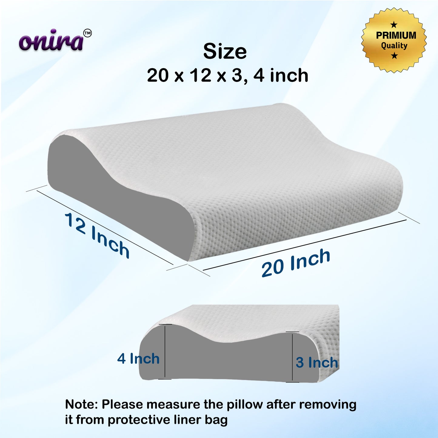 Onira Cool Gel Memory Foam Pillow